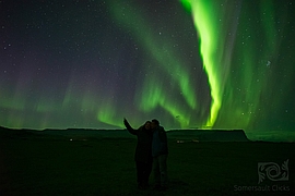 Polarlicht in Süd-Island; Copyright Somersault Clicks