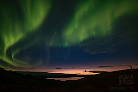 Polarlicht am Mývatn; Copyright Somersault Clicks