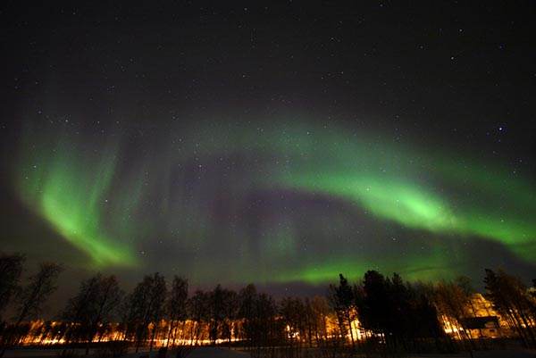 Polarlicht über Svanvik, März 2009